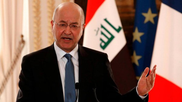  الرئيس العراقي ، برهم صالح : لن يسمح العراق للولايات المتحدة باستخدام أراضيه لضرب إيران 