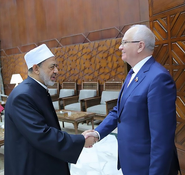 Mukhametshin met with Grand Imam of Al-Azhar
